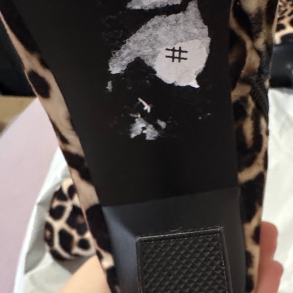 Steve Madden Leopard Print Heeled Ankle Boots Women’s 7.5 New No Box - Picture 5 of 8